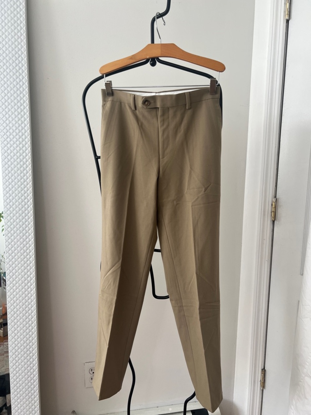 Saks Fifth Avenue Men's Khaki Straight-Leg Chinos - Light Brown